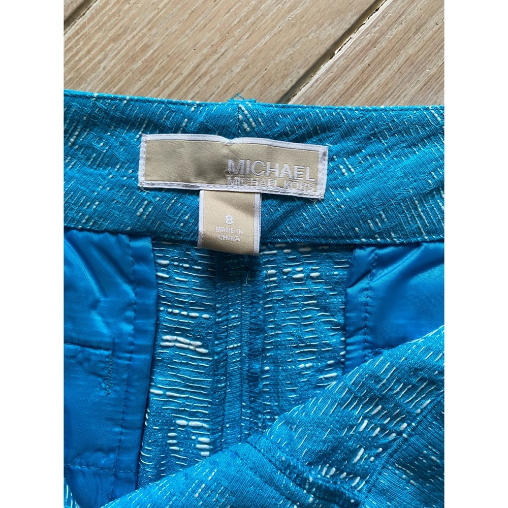 NWT Michael Michael Kors Blue Dress Shorts - 8 - Picture 6 of 9